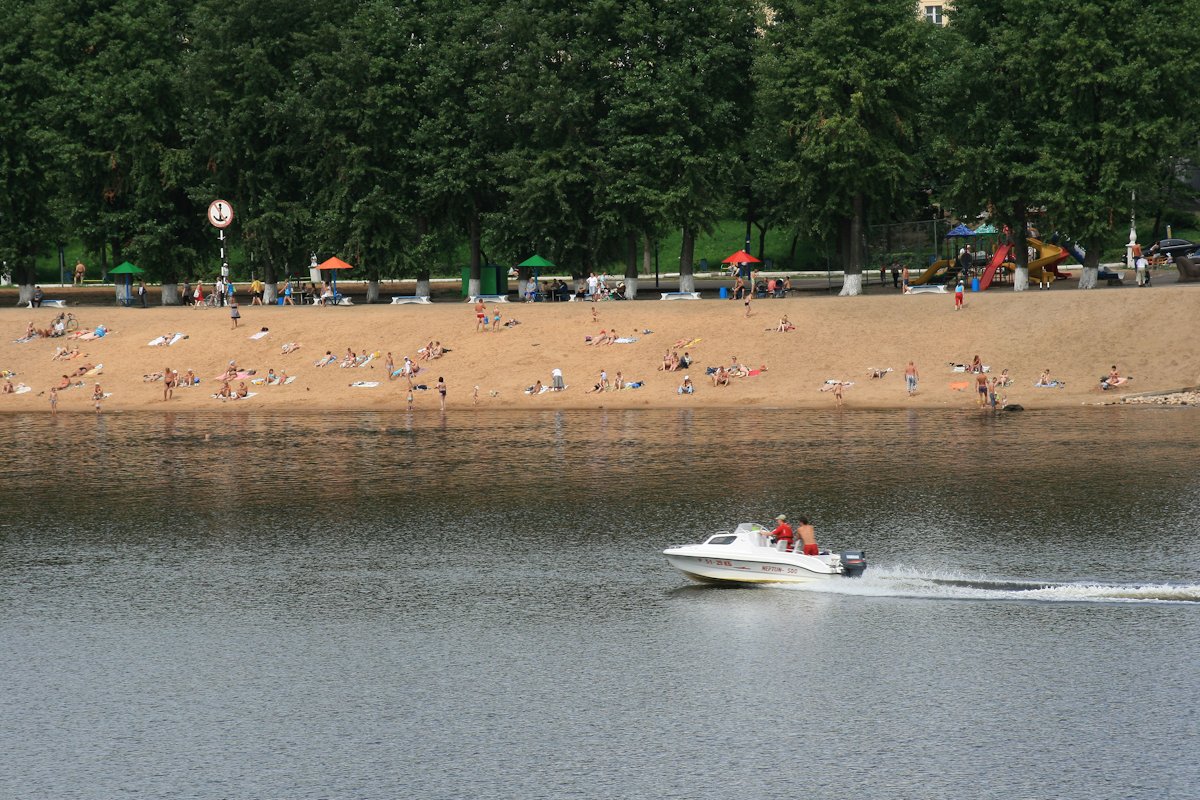 рублевское водохранилище пляж