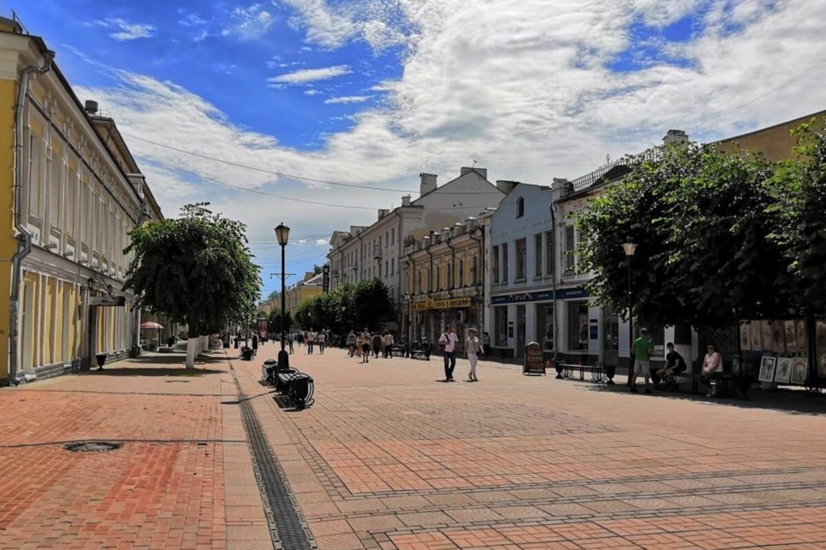 Трехсвятская улица в твери фото