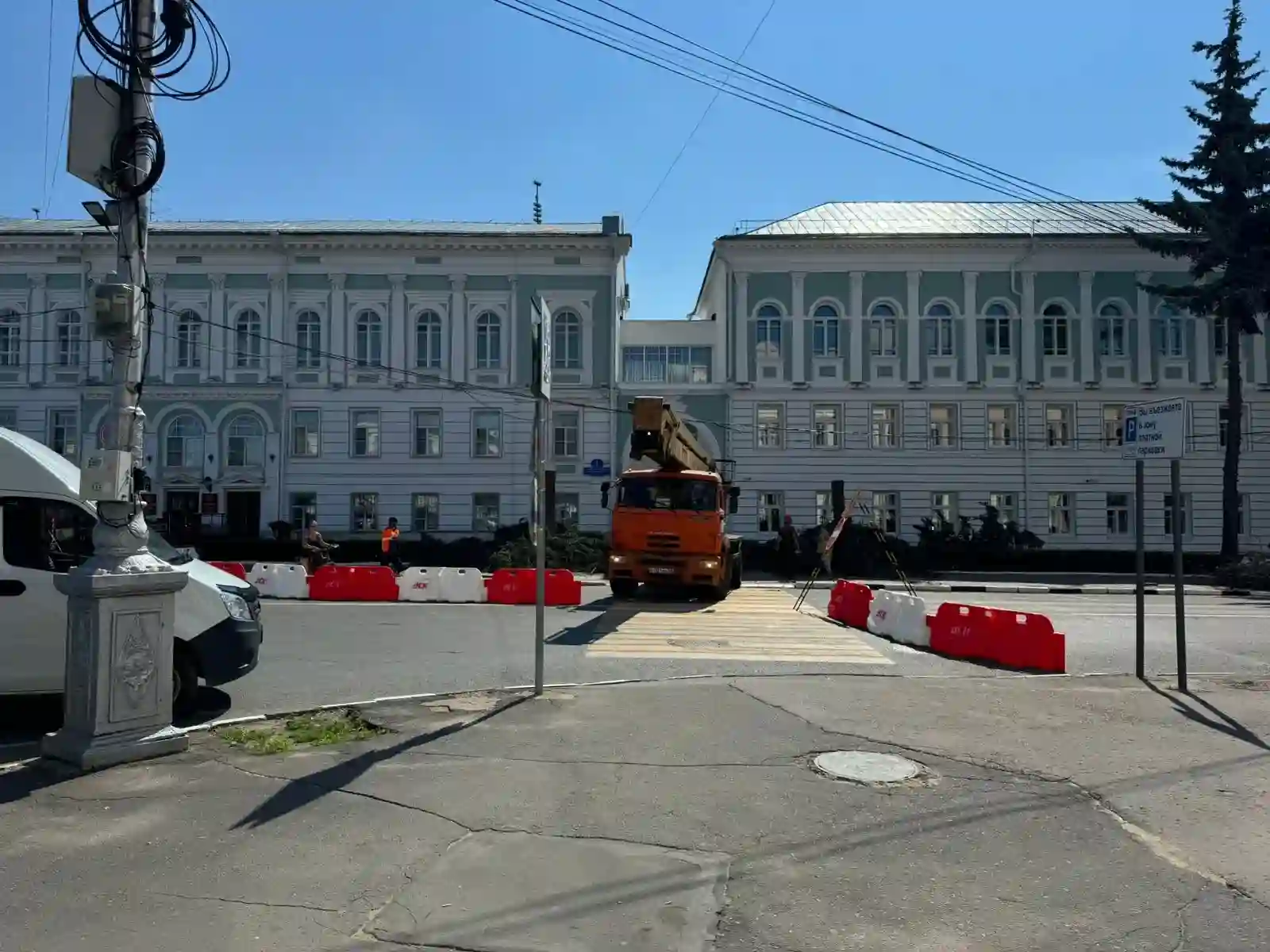 В центре Твери спилили ели (фото) - Караван Ярмарка