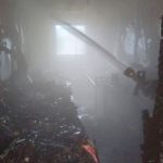 пожар в строительном вагончике