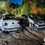 сгорели два легковых автомобиля