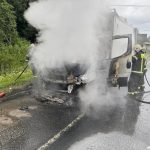 пожар в грузовом автомобиле