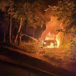 пожар в легковом автомобиле